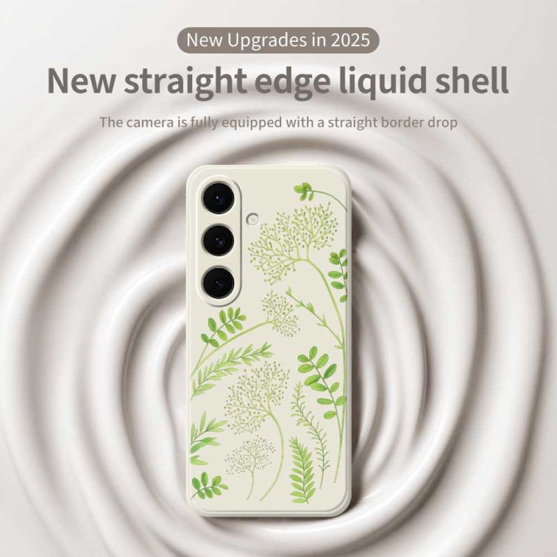 Hülle Samsung Galaxy S25 Fe Handyhülle Silikon Mit Blattmuster