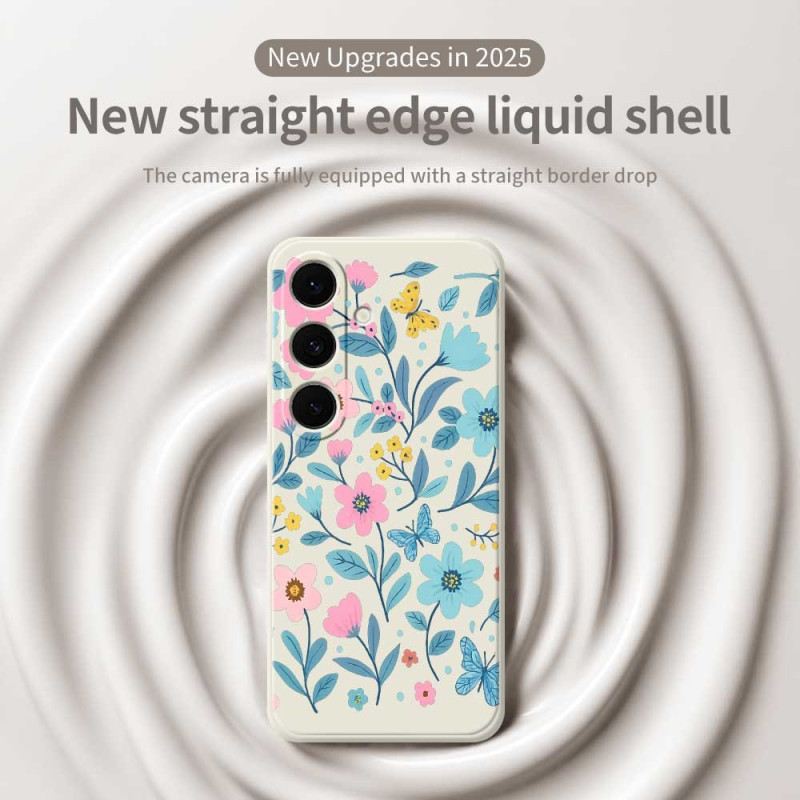 Hülle Samsung Galaxy S25 Fe Handyhülle Silikon Mit Blumenmuster
