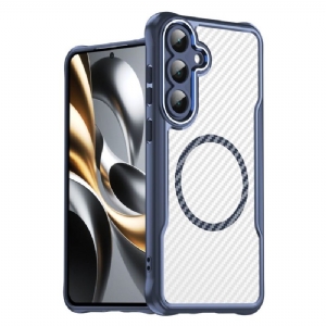 Hülle Samsung Galaxy S25 Fe Kompatibel Mit Magsafe Carbonfaser-textur