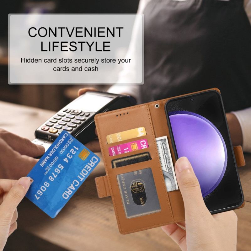 Lederhüllen Für Samsung Galaxy S25 Fe 3 Kartenfächer