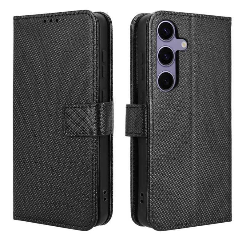 Lederhüllen Für Samsung Galaxy S25 Fe Diamantstruktur