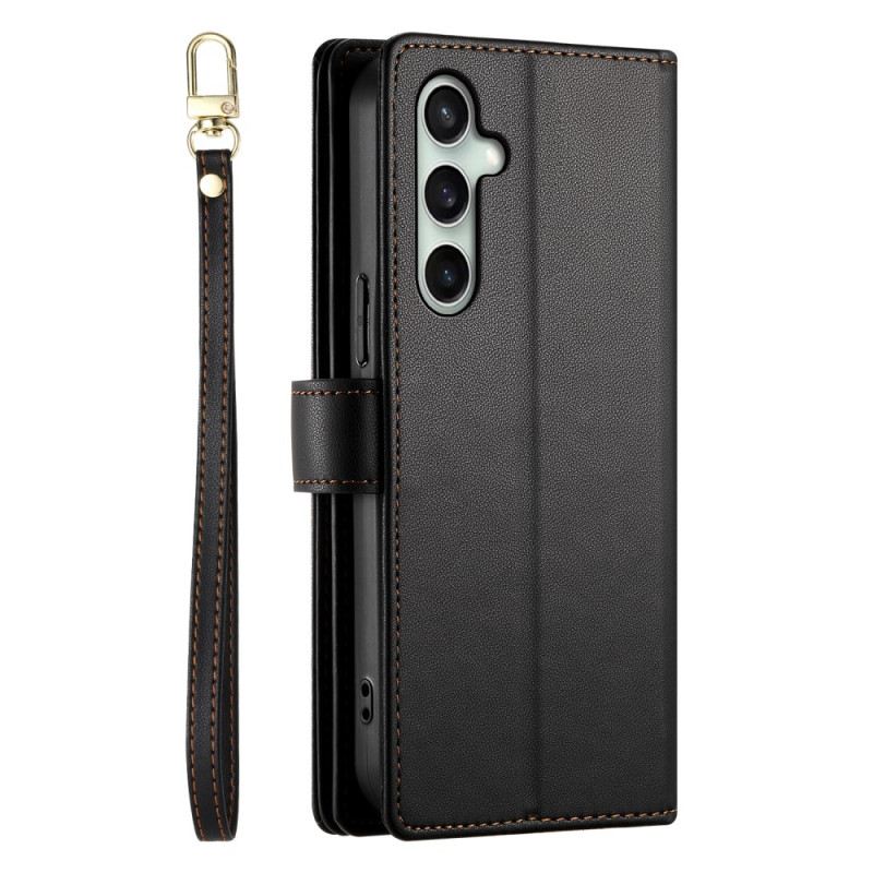 Lederhüllen Für Samsung Galaxy S25 Fe Geldbörse Mit Riemen