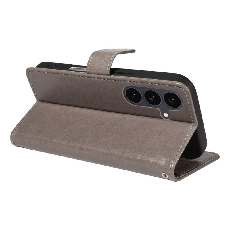 Lederhüllen Für Samsung Galaxy S25 Fe Katze Und Biene