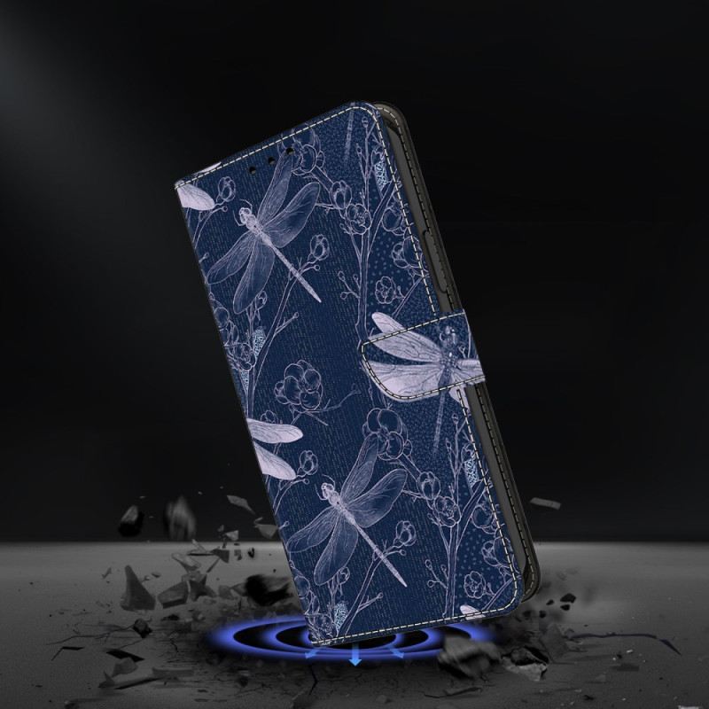 Lederhüllen Für Samsung Galaxy S25 Fe Libellenmotiv