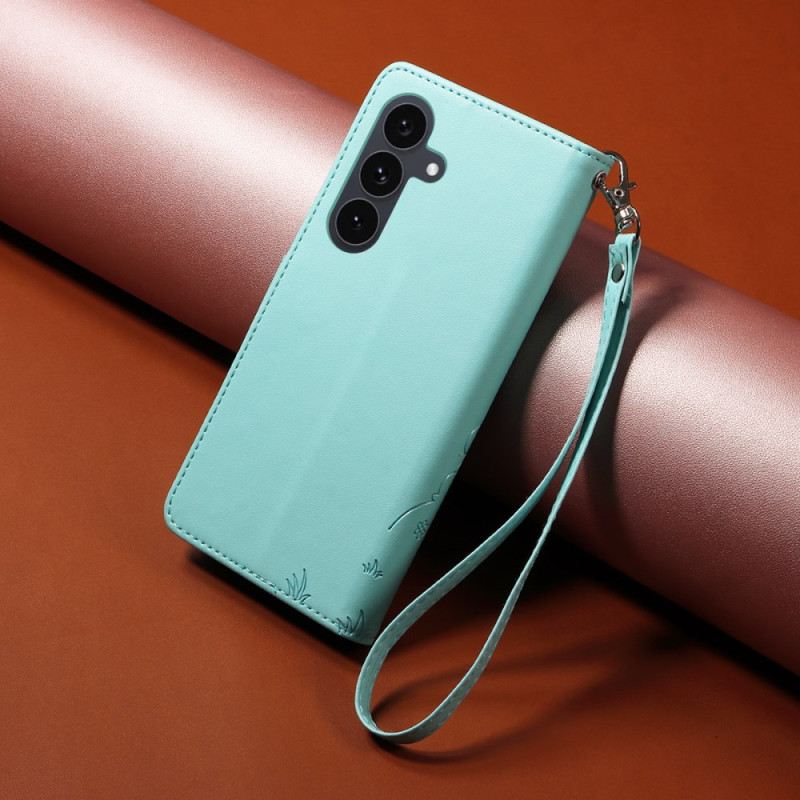 Lederhüllen Für Samsung Galaxy S25 Fe Rfid-schutz Und Hundemotiv