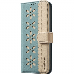 Lederhüllen Samsung Galaxy S25 Fe Binfen Color Mit Blumenmuster