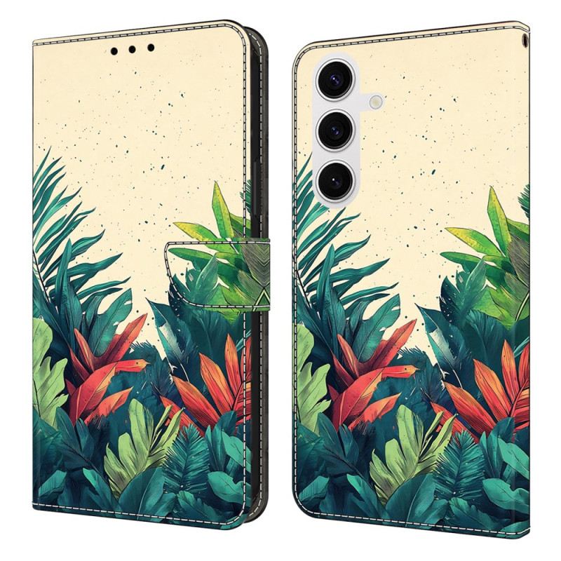 Lederhüllen Samsung Galaxy S25 Fe Blätter