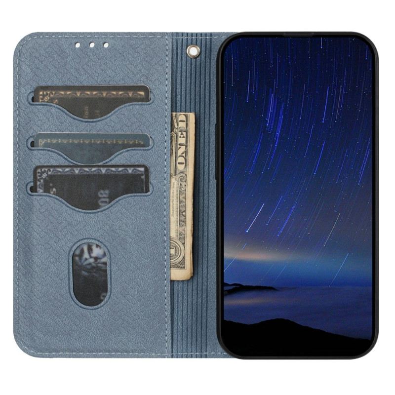 Lederhüllen Samsung Galaxy S25 Fe Gewebte Struktur Und Trageband