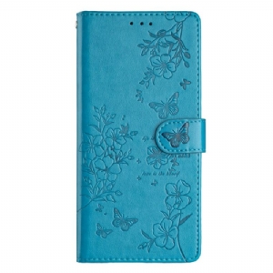 Lederhüllen Samsung Galaxy S25 Fe Handyhülle Ambiance Floral