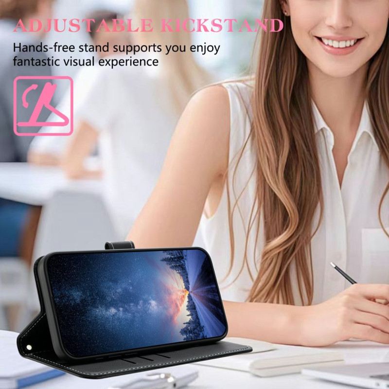 Lederhüllen Samsung Galaxy S25 Fe Handyhülle Dekorative Schleife