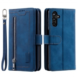 Lederhüllen Samsung Galaxy S25 Fe Handyhülle Kartenhalter Und Reißverschluss