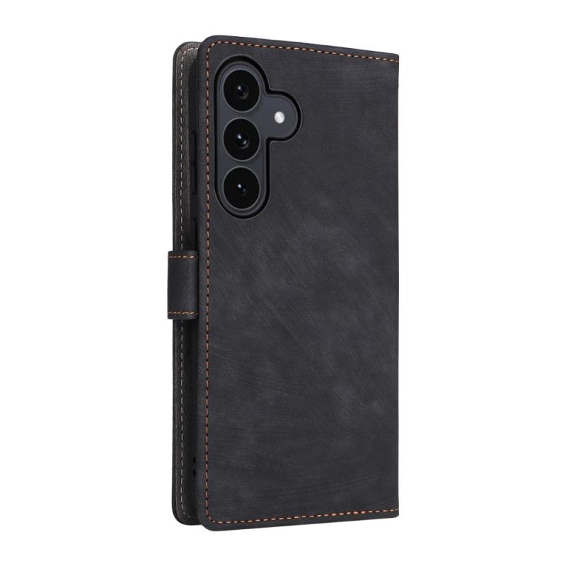 Lederhüllen Samsung Galaxy S25 Fe Handyhülle Rfid-schutz In Wildlederoptik