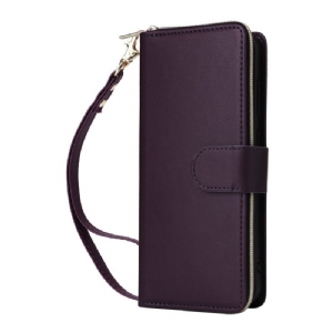 Lederhüllen Samsung Galaxy S25 Fe Kunstleder Mit Riemen