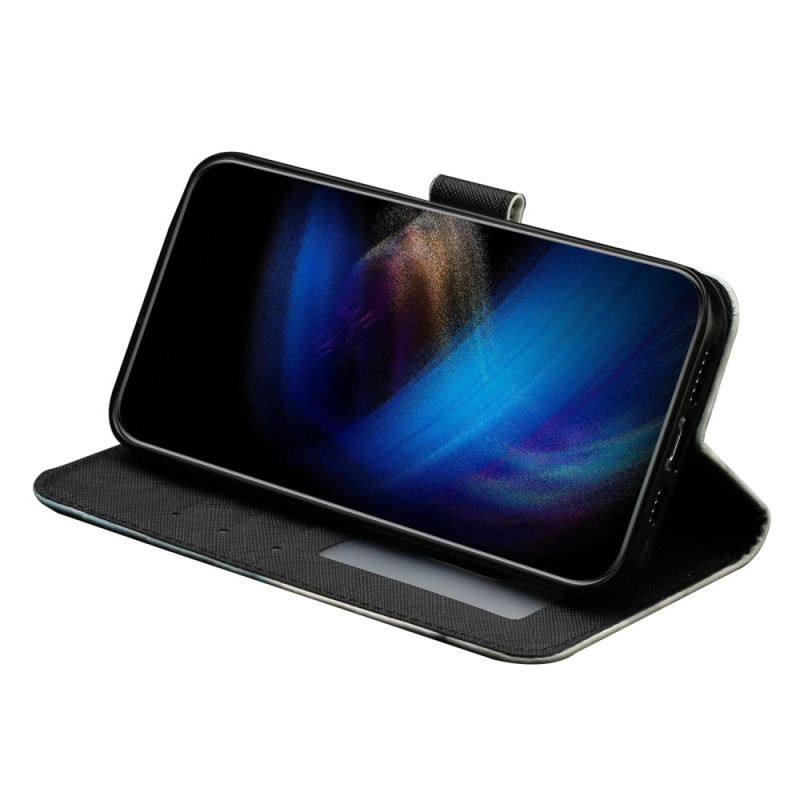 Lederhüllen Samsung Galaxy S25 Fe Leopard Mit Umhängeband