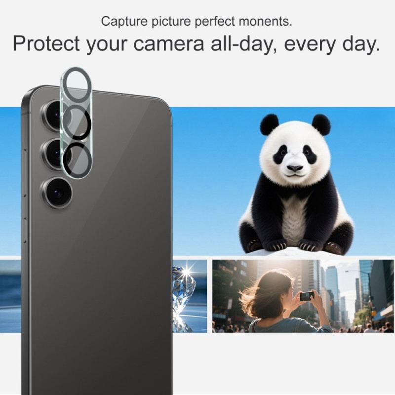 Linsenschutzfolie Aus Gehärtetem Glas Für Samsung Galaxy S25 Fe (schwarzes Kreisdesign) Imak