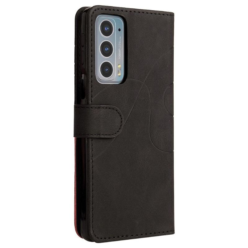 Lederhüllen Für Motorola Edge 20 Bicolor Künstlerisch