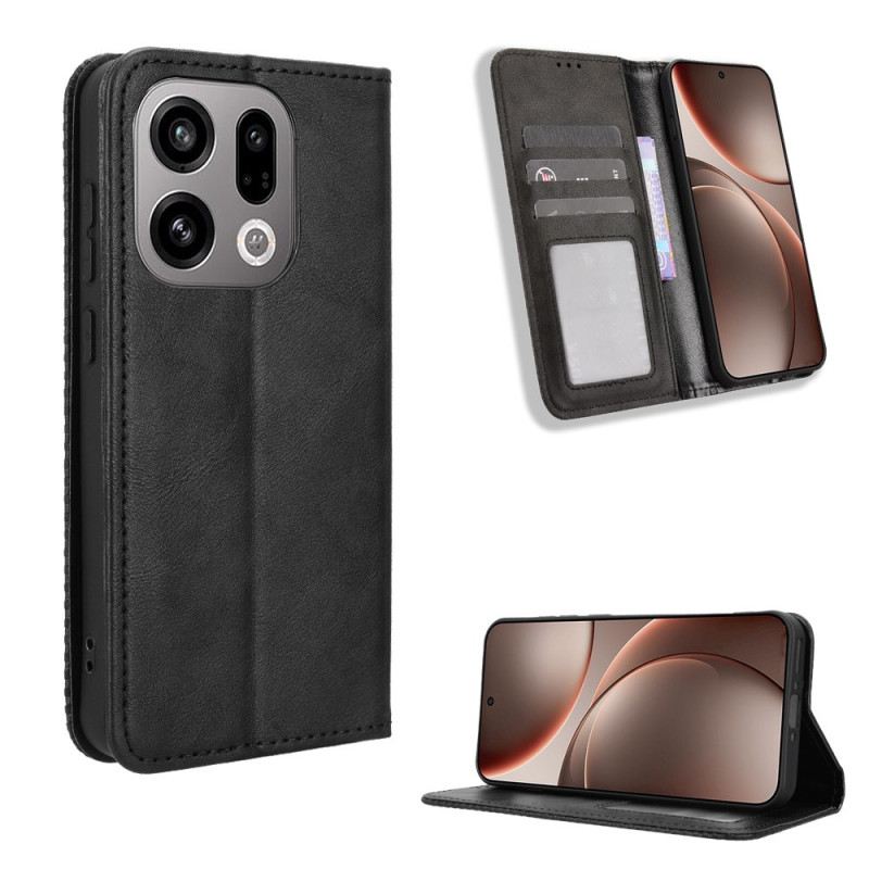 Flip Case Für Oppo Find X9 5g Vintage-bordüre