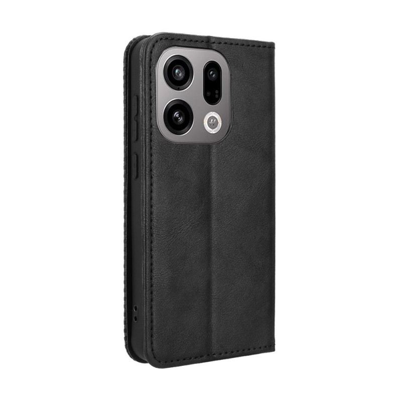 Flip Case Für Oppo Find X9 5g Vintage-bordüre