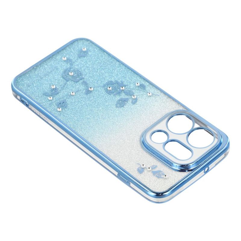 Hülle Für Oppo Find X9 5g Kadem Riemen Mit Blumen Und Strasssteinen