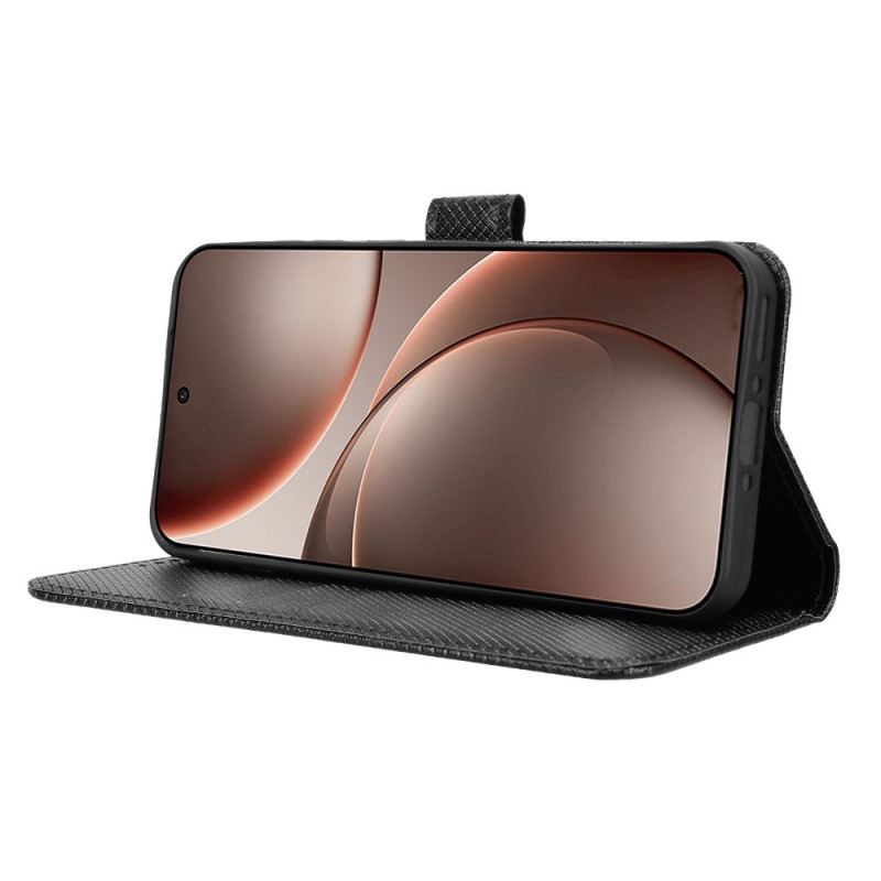 Lederhüllen Oppo Find X9 5g Handyhülle Rautenstruktur