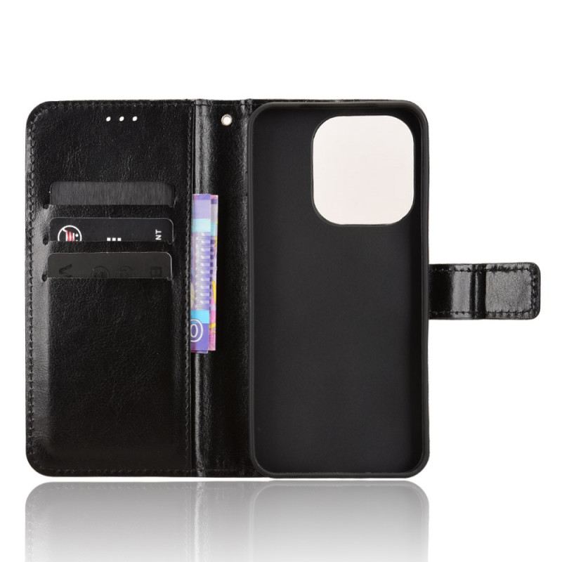 Lederhüllen Oppo Find X9 5g Handyhülle Schimmerndes Kunstleder