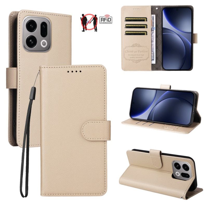 Lederhüllen Oppo Find X9 5g Rfid-schutz