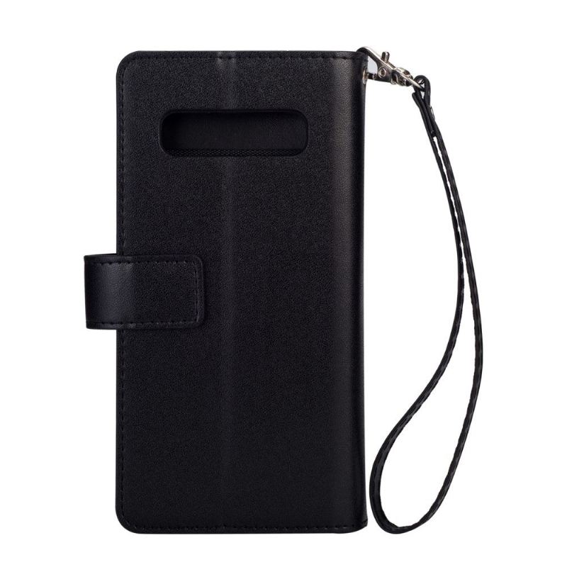 Case Für Samsung Galaxy S10 Geldbörse Leder Mit Riemen
