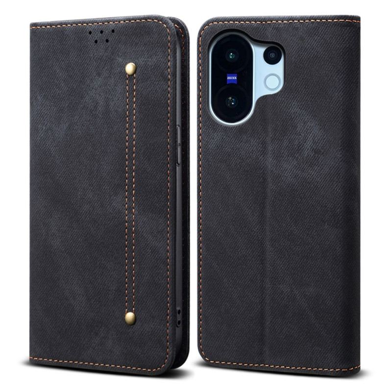 Flip Case Vivo X200 Fe Denim-stoff