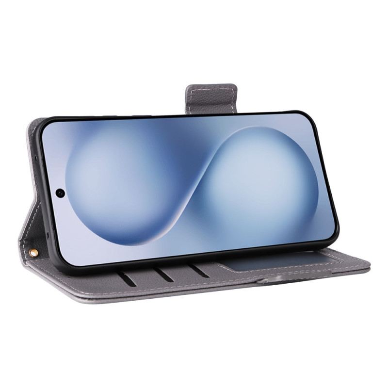 Lederhüllen Für Vivo X200 Fe Kunstleder Mit Trageriemen