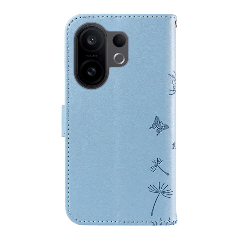 Lederhüllen Vivo X200 Fe Handyhülle Löwenzahn-armband