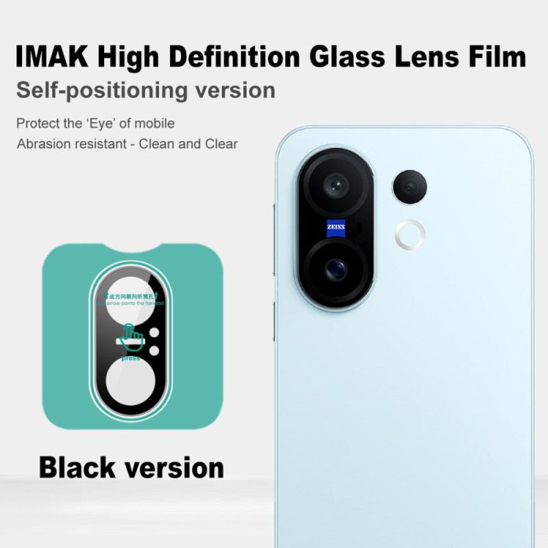 Linsenschutz Aus Gehärtetem Glas Für Vivo X200 Fe Mit Selbstjustierendem Rahmen (schwarze Version)