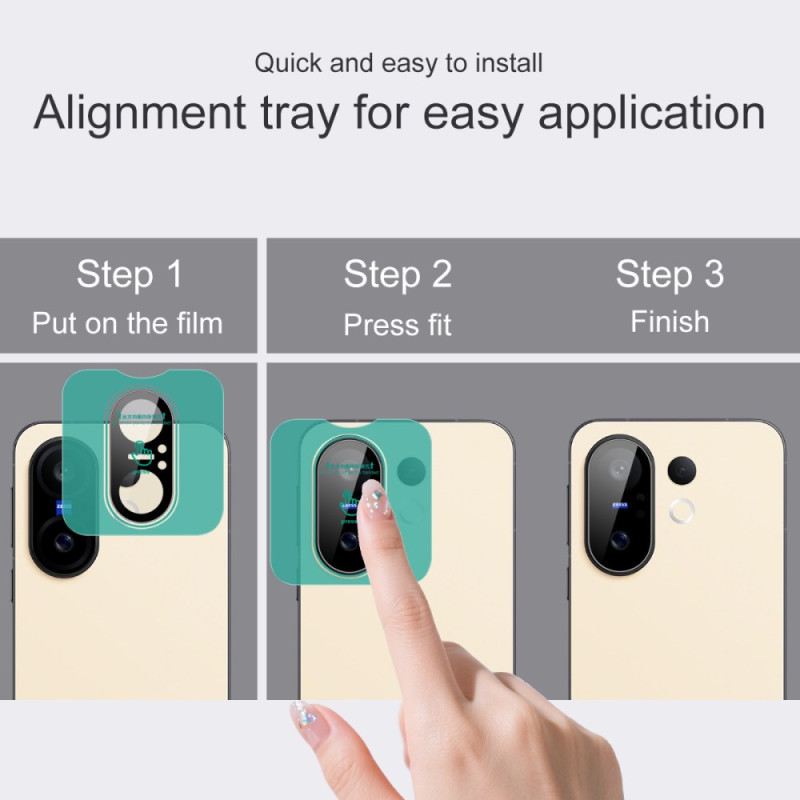 Linsenschutz Aus Gehärtetem Glas Für Vivo X200 Fe Mit Selbstjustierendem Rahmen (schwarze Version)