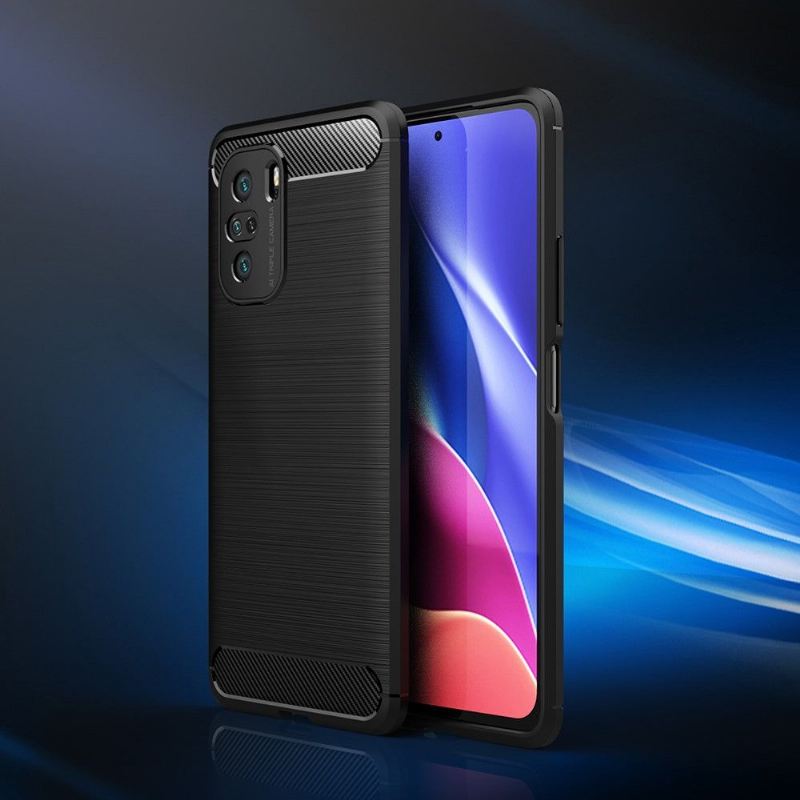 Handyhülle Für Xiaomi Mi 11i / Poco F3 Silikon Gebürsteter Effekt