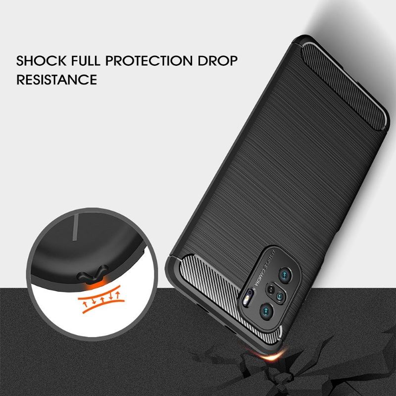 Handyhülle Für Xiaomi Mi 11i / Poco F3 Silikon Gebürsteter Effekt