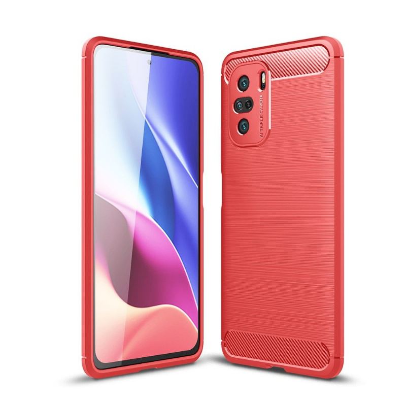 Handyhülle Für Xiaomi Mi 11i / Poco F3 Silikon Gebürsteter Effekt
