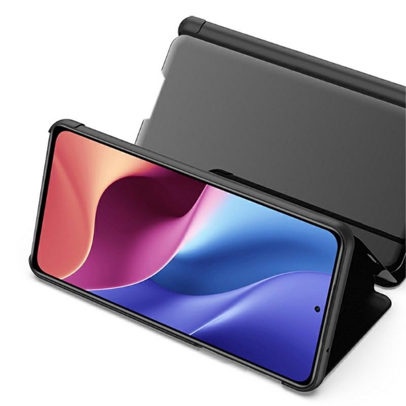 Hülle Für Xiaomi Mi 11i / Poco F3 Flip Case Spiegeleffekt