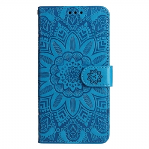 Lederhüllen Samsung Galaxy A15 5g Handyhülle Mandala-druck Mit Schlüsselband