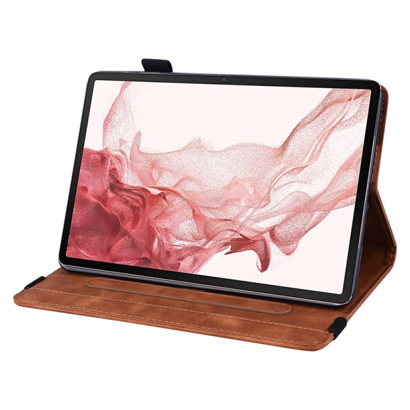 Case Samsung Galaxy Tab S11 Ultra Mandala In Wildlederoptik