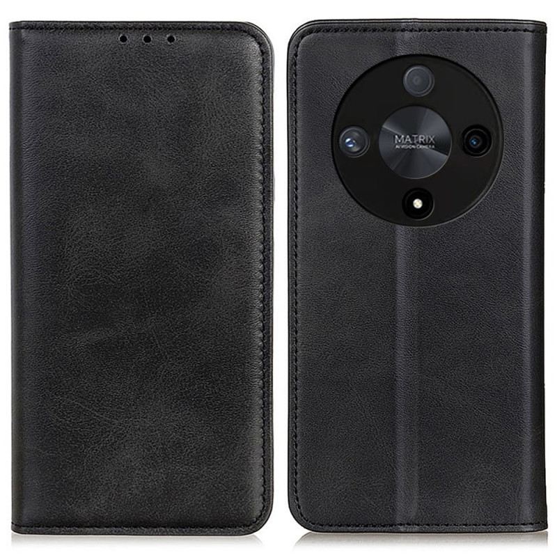 Flip Case Honor X9b / Magic 6 Lite Klassisches Spaltleder