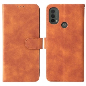 Lederhüllen Für Moto E40 / E30 / E20 Hautberührung
