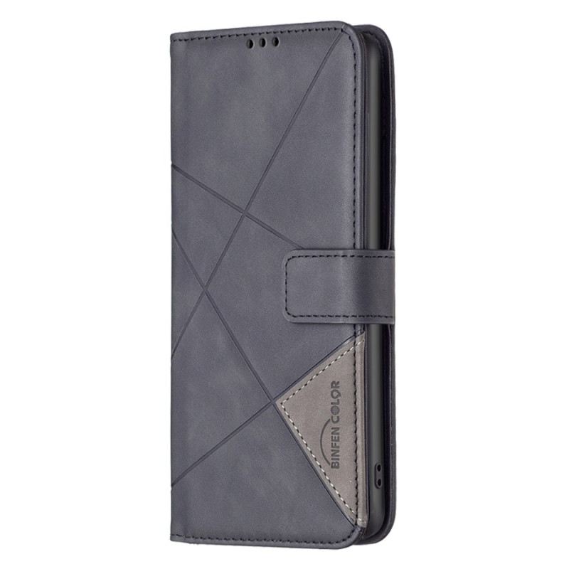 Lederhüllen Für Xiaomi 14t Geometrisches Muster