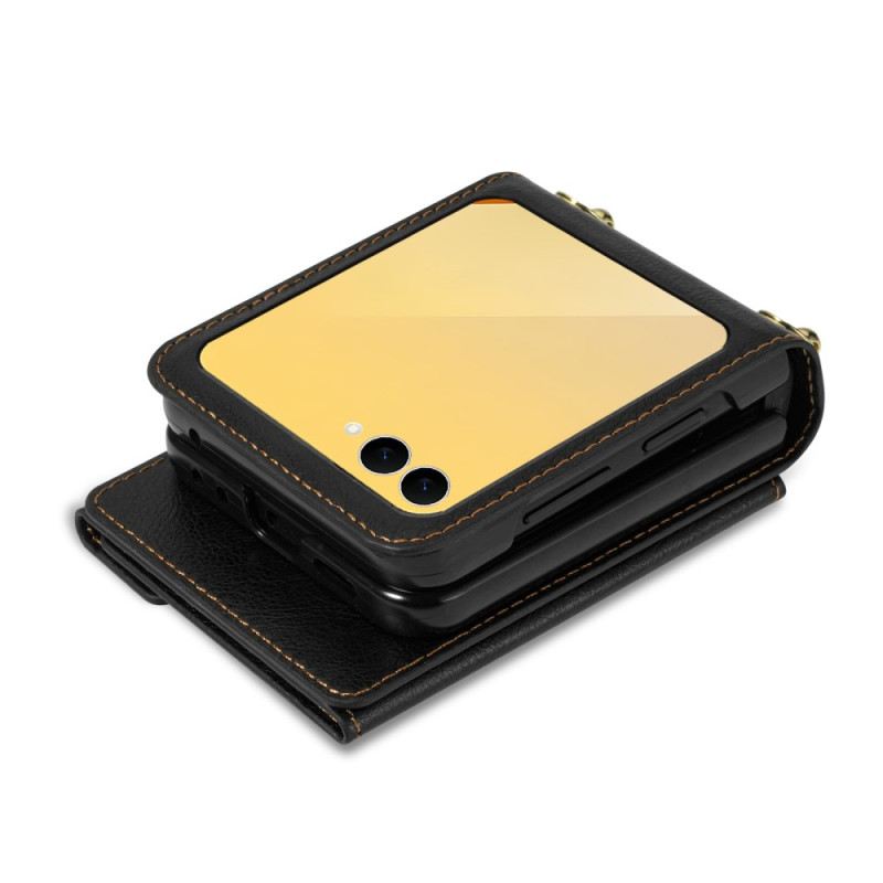 Case Für Samsung Galaxy Z Flip 7 N.bekus Schultergeldbörse