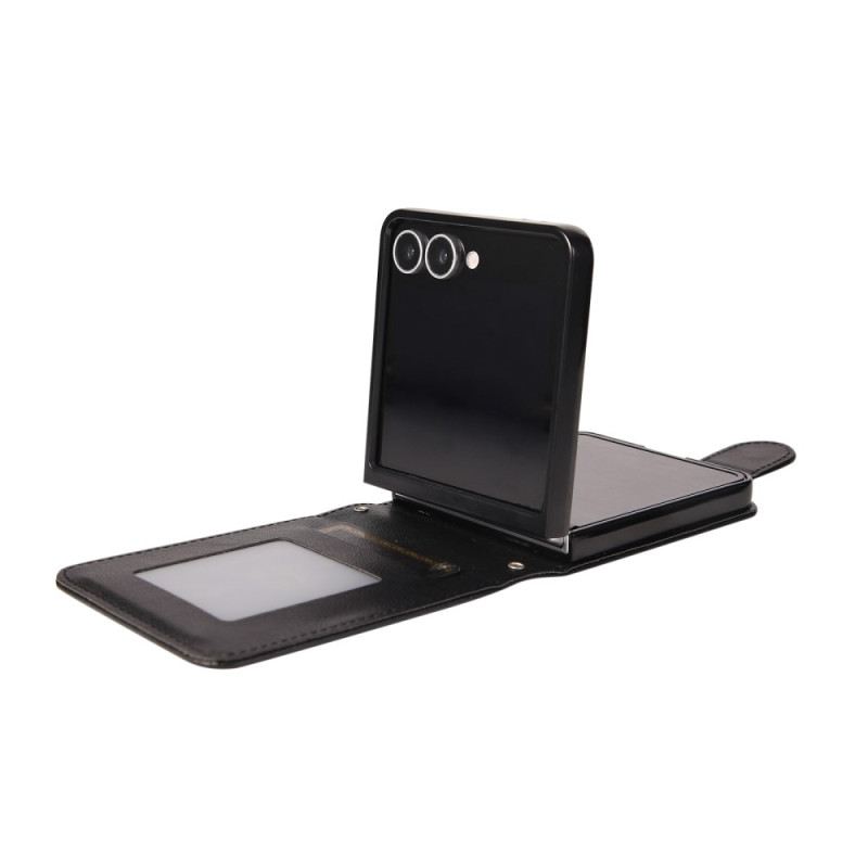 Case Samsung Galaxy Z Flip 7 Handyhülle Kartenhalter Aus Kunstleder