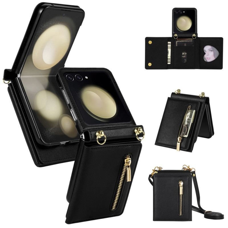 Case Samsung Galaxy Z Flip 7 Rfid-geldbörse Und Schultergurt