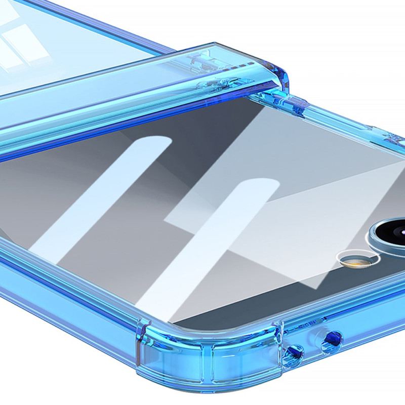 Hülle Für Samsung Galaxy Z Flip 7 Farbig Transparent Mit Airbagschutz