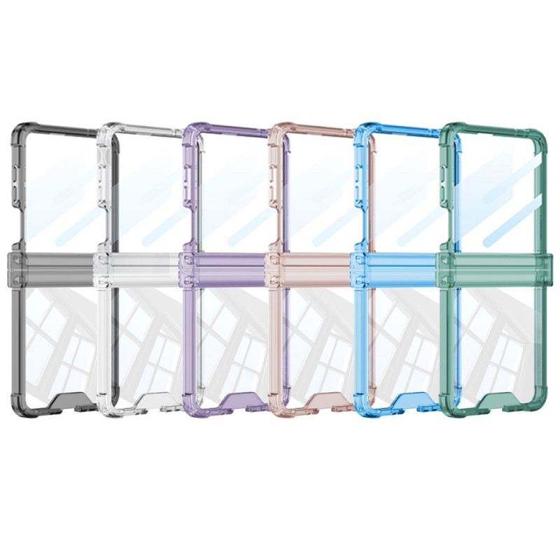 Hülle Für Samsung Galaxy Z Flip 7 Farbig Transparent Mit Airbagschutz