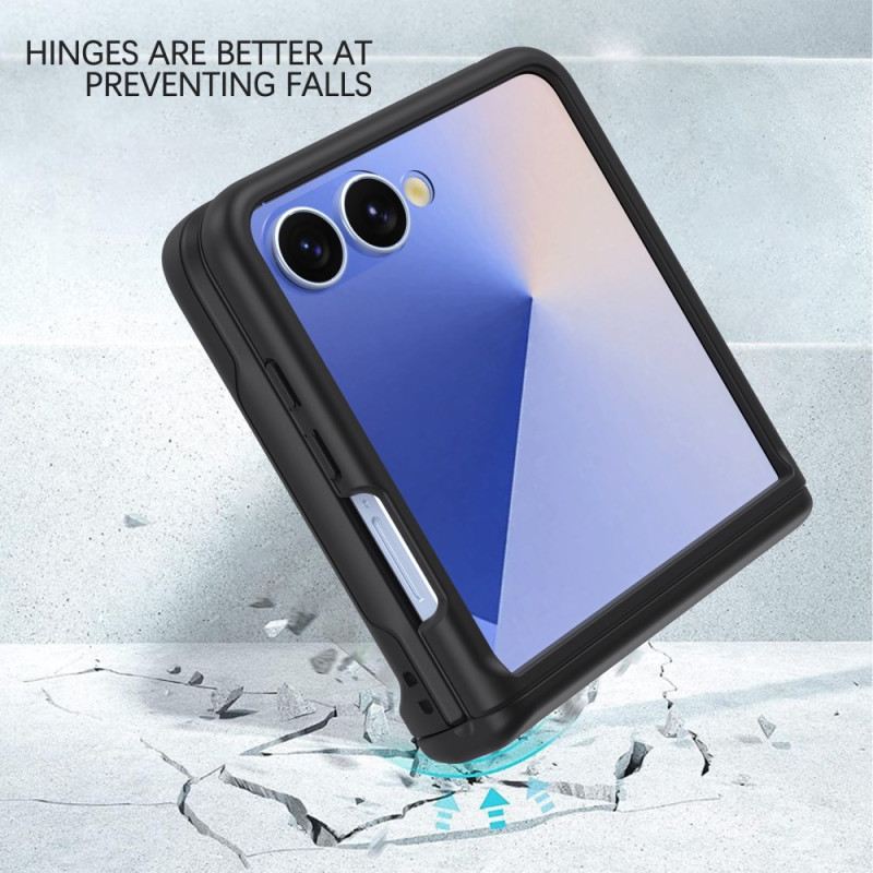 Hülle Für Samsung Galaxy Z Flip 7 Federscharnier & Kartenhalter