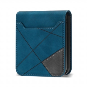 Hülle Für Samsung Galaxy Z Flip 7 Gemusterter Kartenhalter