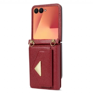 Hülle Für Samsung Galaxy Z Flip 7 Kartenhalterung Und Handschlaufe