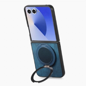 Hülle Für Samsung Galaxy Z Flip 7 Lederoptik Mit -drehständer